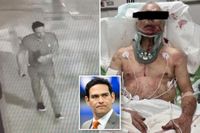 Mark Sanchez spotted stumbling, behaving erratically before allegedly attacking elderly truck driver, video shows