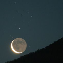 Old Moon and Sister Stars