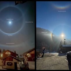 Ay Işığı ve Güneş Işığında Buz Haleleri