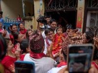 Nepal chooses a 2-year-old girl as new living goddess worshipped by both Hindus and Buddhists