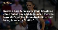 Russian tennis star called ‘traitor’ after joining Team Australia