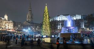 The Trafalgar Square Christmas Tree Faces Criticism Over Its Appearance