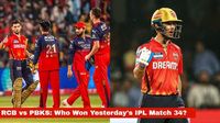 Who Won Yesterday's IPL Match 34? RCB vs PBKS, IPL 2025 on April 18: Punjab Kings Clinch 5-Wicket Win in Rain-Curtailed Thriller at Chinnaswamy