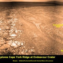 An Unusual Vein of Deposited Rock on Mars