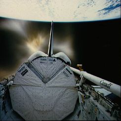 Shuttle Engine Blast