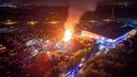 Großbrand in Essen: Schrottplatz lichterloh in Flammen