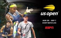 Every match of the 2025 US OPEN exclusive to ESPN on Disney+ NZ