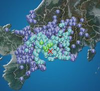 愛知県西部でM4.6の地震　最大震度3　津波の心配なし