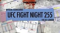 UFC Fight Night 255: Official scorecards from London