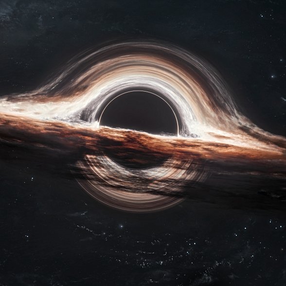 Gargantua Kara Deliği ("Interstellar" filminden bir görüntü)