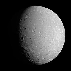 Unusual Cratering on Saturn's Dione