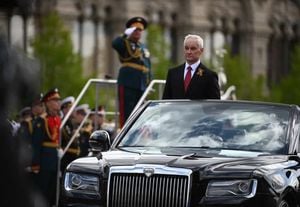 Andrei Belousov Accepts Victory Day Parade In Civilian Attire