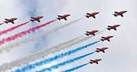 Red Arrows VE Day 2025 flypast route and timings