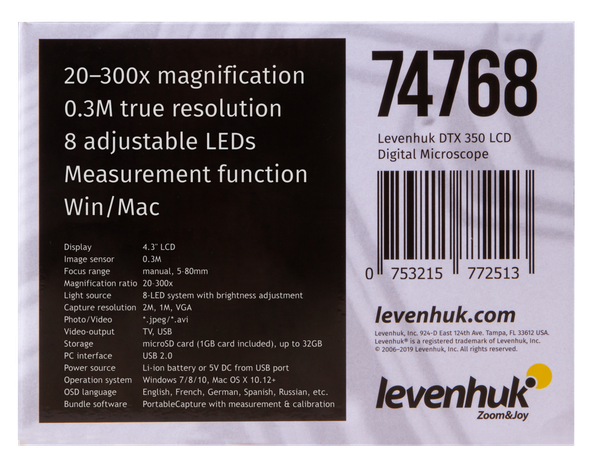 Levenhuk DTX 350 LCD Dijital Mikroskop