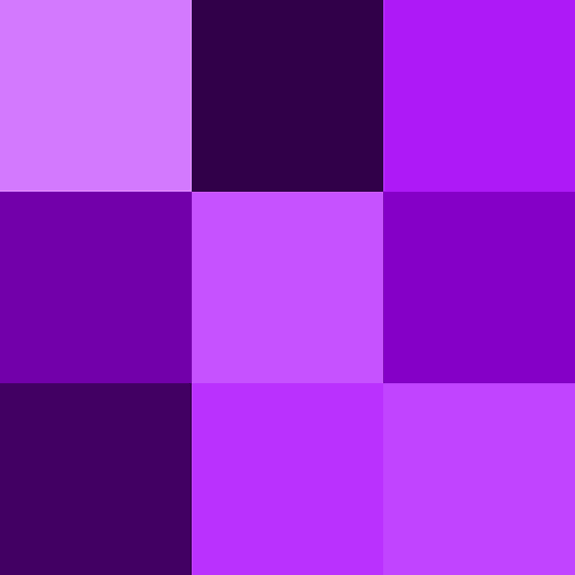 Mor renk tonları...