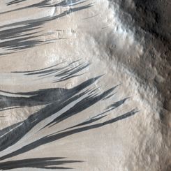 Slope Streaks in Acheron Fossae on Mars