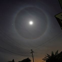 A Halo Around the Moon