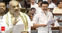 'You do not have courage': Amit Shah’s sharp attack on Stalin government over language row | India News - The Times of India