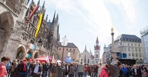 Germany Celebrates Labor Day With Festivals And Demonstrations