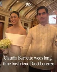PhilSTAR Life - CONGRATULATIONS, CLAUDIA AND BASTI! 💍❤️  Claudia Barretto and her non-showbiz boyfriend Basti Lorenzo have tied the knot.  The couple exchanged their vows in an intimate ceremony at St. James the Great Parish in Muntinlupa attended by her mother Marjorie Baretto, siblings Julia, Dani, Leon, and Erich, and father Dennis Padilla.  Check the comments for the full story. | Facebook