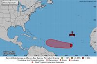 Invest 91L spaghetti models as potential tropical storm's path shifts