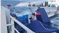 Philippine coast guard alleges Chinese ship rammed vessel in disputed waters, Beijing says Manila ‘fully responsible’
