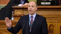 Man arrested after Ukrainian leader is shot dead by disguised gunman