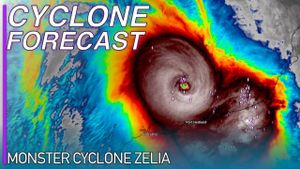 Severe Tropical Cyclone Zelia Set To Impact Western Australia