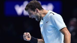 Dimitrov Triumphs Over Monfils At Indian Wells