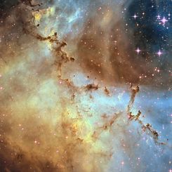 Dust Sculptures in the Rosette Nebula