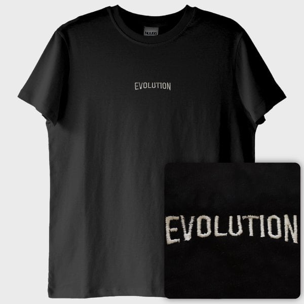 Evolution: Evrim T-Shirt (Nakış, %100 Pamuk)