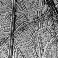 Cracks and Ridges on Europa