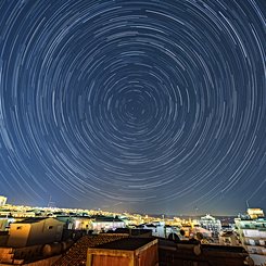  Stars Trail over Ragusa 