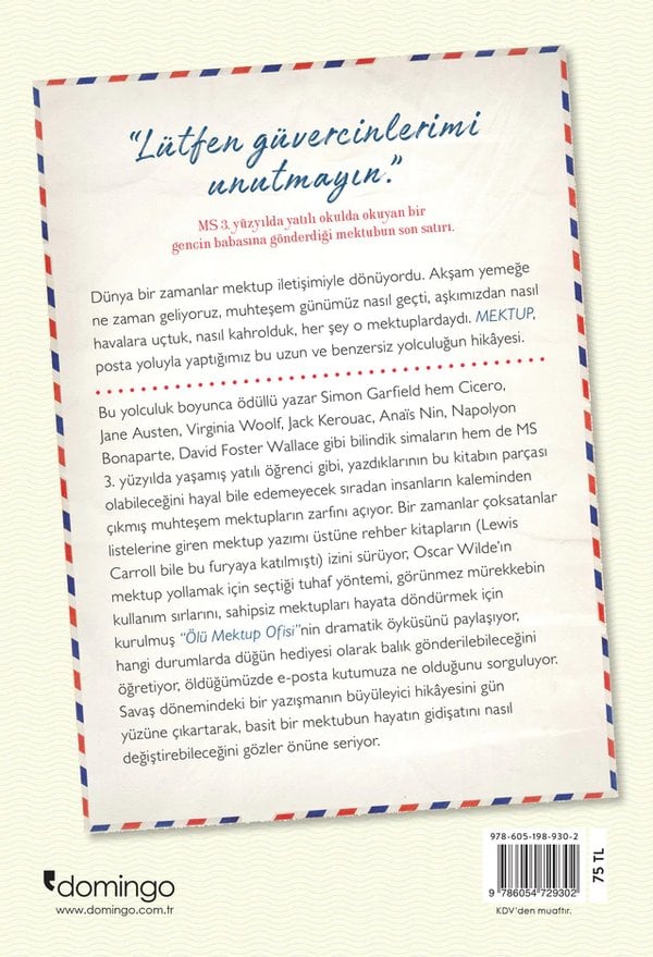 Mektup: Yazışmanın Hayli İlginç Tarihi (Simon Garfield)