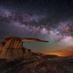 King of Wings Hoodoo under the Milky Way