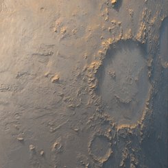 Mars'ta Gülen Yüz Krateri