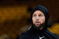 Steph Curry does not have a target return date after Game 1 hamstring injury: 'You can't accelerate it'