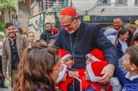Cardinal Pizzaballa visits Gaza City’s Holy Family Parish before Christmas - OSV News