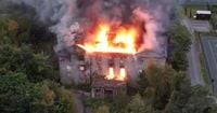 Fire service's statement in full amid 'stay away' warning after building blaze