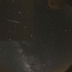 A Twisted Meteor Trail Over Tenerife