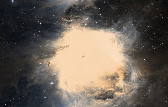 Hubbel uzay teleskobunun "Optical" kamerası ile çekilen Orion Nebula fotoğrafı.