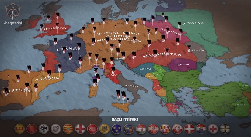 Kurulan Haçlı Ordusu ve İttifak Devletleri