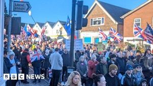 Crowborough Protesters Rally Against Asylum Seeker Barracks Plan