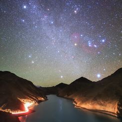  Winter Hexagon over Manla Reservoir 