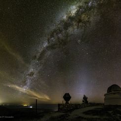  Milky Way over Bosque Alegre Station in Argentina 