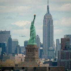 Shuttle Enterprise Over New York