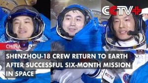 China Honors Astronauts From Shenzhou XVIII Mission