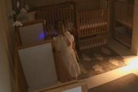 Moment nursery worker vapes as she leans over cots where she kicked & punched 21 babies while high on cannabis