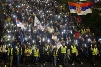 Thousands march in Serbia in persistent resistance to autocratic leader Vucic