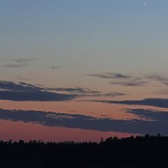 Calm, Crescent Moon, and Venus